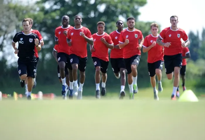 Framed Print : Bristol City Football Club: July 2014 Training Sessions