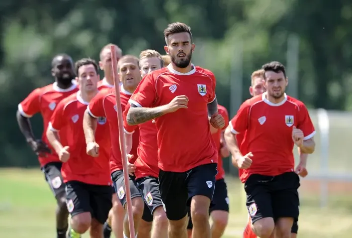 Framed Print : Bristol City Football Club: July 2014 Training Sessions