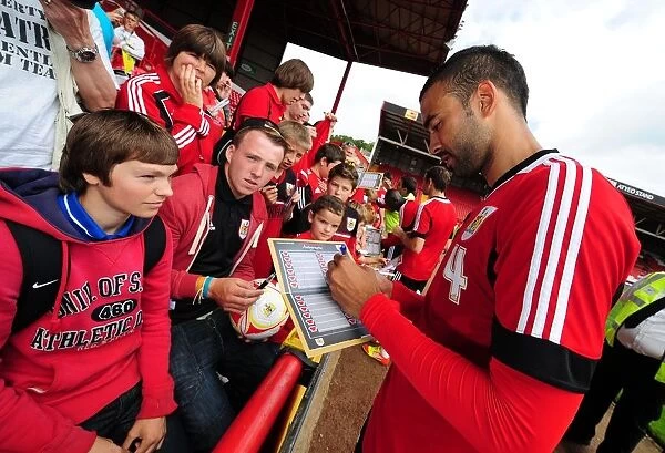 Bristol City Football Club: Liam Fontaine Engages with Fans at Pre-Season Open Day