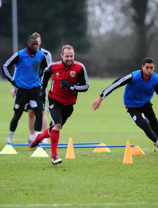 Framed Print : Bristol City Football Club: Louis Carey Leads Training Session Framed Print : Bristol City Football Club: Louis Carey Leads Training Session