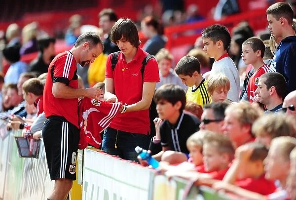 Bristol City Football Club: Louis Carey Signing Autographs at Pre-Season Open Day