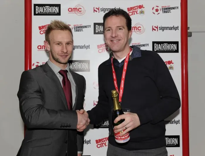 Framed Print : Bristol City Football Club: Man of the Match Presentations vs. Gillingham (01 / 03 / 2014)