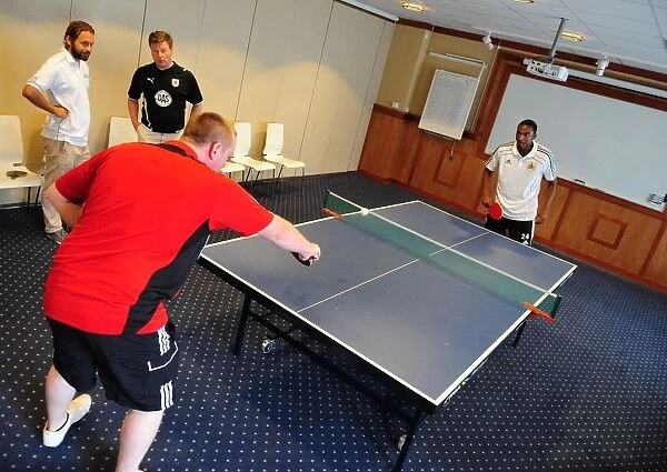 Bristol City Football Club: Marlon Jackson and Adam Baker's Table Tennis Training