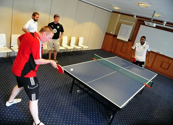 Bristol City Football Club: Marlon Jackson and Adam Baker's Table Tennis Training