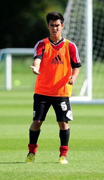Bristol City Football Club: Miles John in Training at Failand Ground (September 2012)