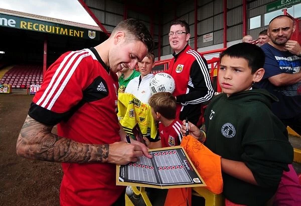 Bristol City Football Club: Paul Anderson Signing Autographs at Pre-Season Open Day