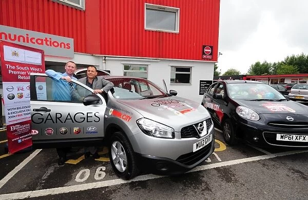 Bristol City Football Club Receives New Media Car from Wessex Garages at Open Day (July 2012)