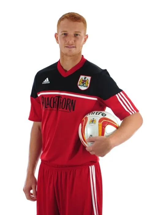 Framed Print : Bristol City Football Club: Ryan Taylor's Intense Focus at Ashton Gate Stadium (Pre-Season Head Shots)
