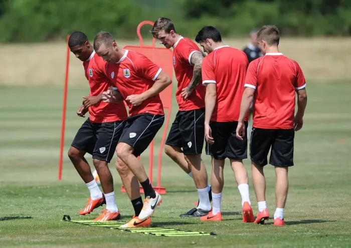 Framed Print : Bristol City Football Club: Training Sessions, July 2014 Framed Print : Bristol City Football Club: Training Sessions, July 2014