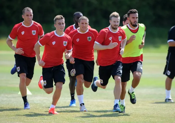 Framed Print : Bristol City Football Club: Training Sessions, July 2014 Framed Print : Bristol City Football Club: Training Sessions, July 2014