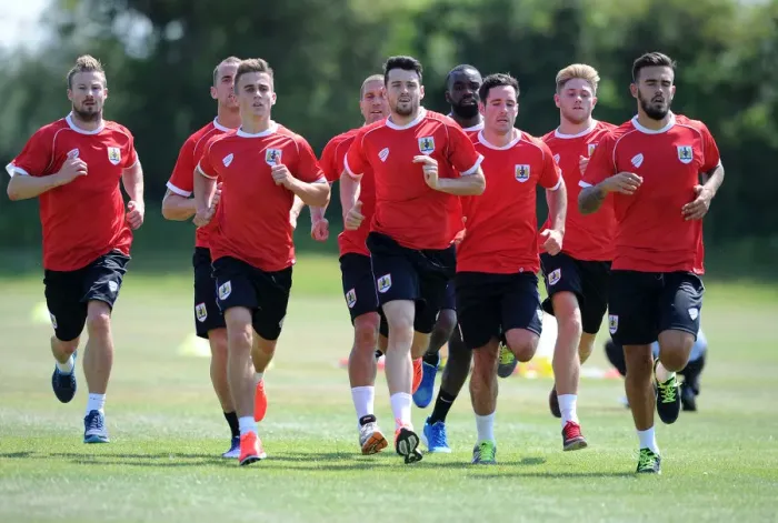 Framed Print : Bristol City Football Club: Training Sessions, July 2014 Framed Print : Bristol City Football Club: Training Sessions, July 2014