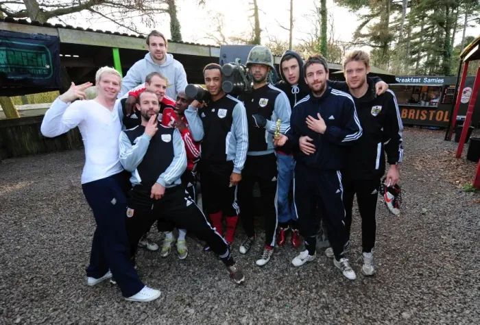 Framed Print : Bristol City Football Club: United Through Paintball - Season 11-12: The First Team's Paintball Challenge Framed Print : Bristol City Football Club: United Through Paintball - Season 11-12: The First Team's Paintball Challenge