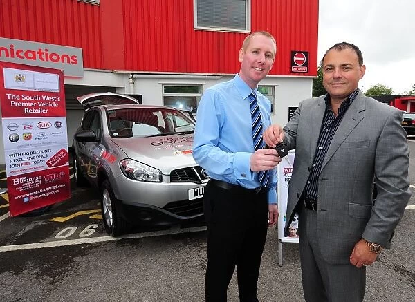 Bristol City Football Club: Wessex Garages Hand Over New Media Car at Open Day (July 2012)