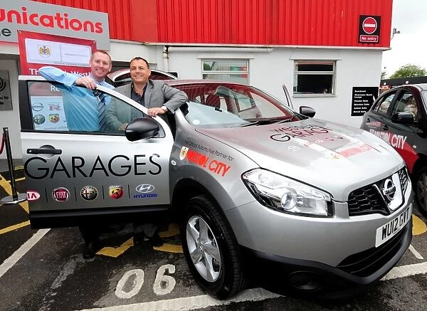 Bristol City Football Club: Wessex Garages Hands Over New Media Car to Adam Baker at Open Day