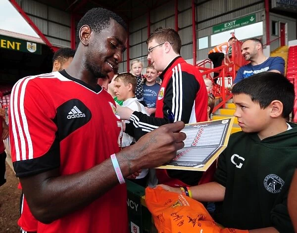 Bristol City Football Club: Yannick Bolasie Signs Autographs at Pre-Season Open Day