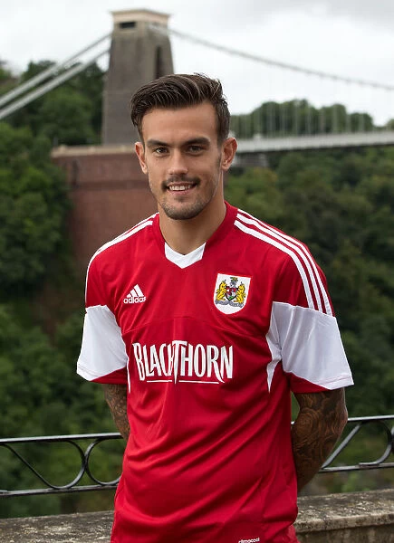 Bristol City Football Team at Avon Gorge Hotel: Marlon Pack in Front of Clifton Suspension Bridge (July 2013)