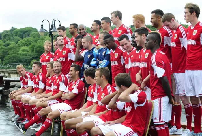 Framed Print : Bristol City Football Team Gathers for Pre-Season Photo at Avon Gorge Hotel Framed Print : Bristol City Football Team Gathers for Pre-Season Photo at Avon Gorge Hotel