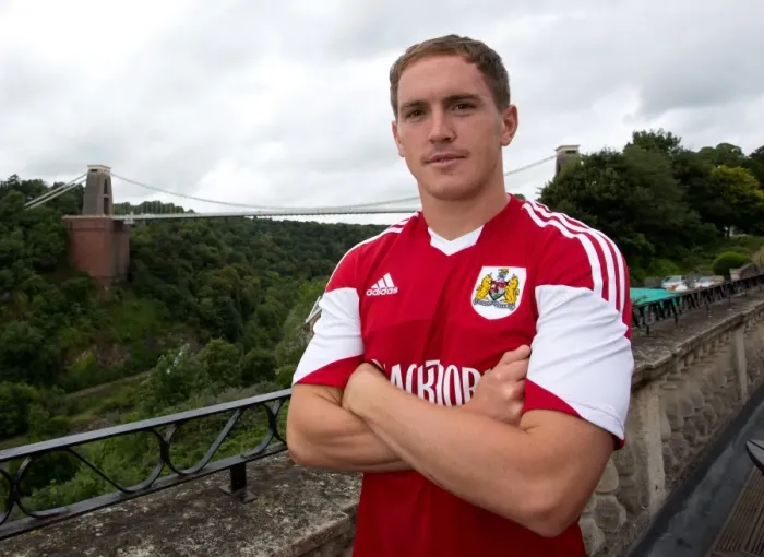 Framed Print : Bristol City Football Team: Neil Kilkenny at Avon Gorge Hotel, Bristol (July 2013)