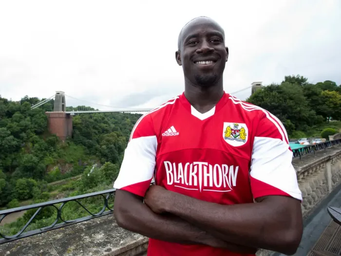 Framed Print : Bristol City Football Team Portraits: Albert Adomah at Avon Gorge Hotel (July 2013) Framed Print : Bristol City Football Team Portraits: Albert Adomah at Avon Gorge Hotel (July 2013)