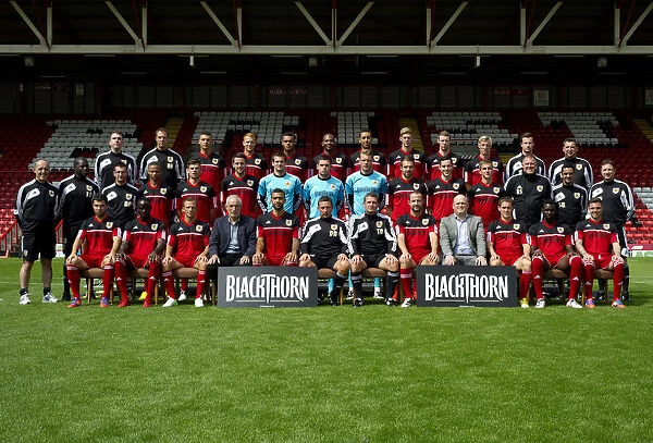 Bristol City Football Team: Pre-Season Photo Shoot at Ashton Gate Stadium (2012-13)