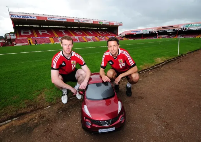 Framed Print : Bristol City Footballers and Baby Duke: A Special Pre-Season Moment (Open Day) Framed Print : Bristol City Footballers and Baby Duke: A Special Pre-Season Moment (Open Day)