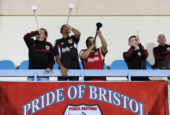 Framed Print : Bristol City Footballers Blow on Vevellas during Botswana Tour Training Session, 2014 Framed Print : Bristol City Footballers Blow on Vevellas during Botswana Tour Training Session, 2014
