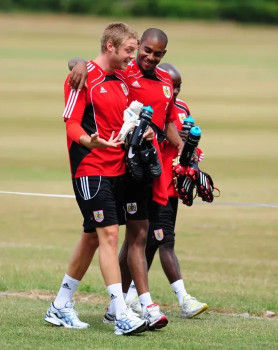 Framed Print : Bristol City Footballers: Marvin Elliott, Dean Gerken, and Jamal Campbell-Ryce in Championship Pre-Season Training Framed Print : Bristol City Footballers: Marvin Elliott, Dean Gerken, and Jamal Campbell-Ryce in Championship Pre-Season Training
