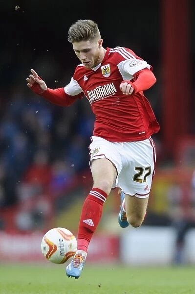 Bristol City Forward Wes Burns in Action during Bristol City vs Gillingham, Sky Bet League One Match at Ashton Gate, 1st March 2014