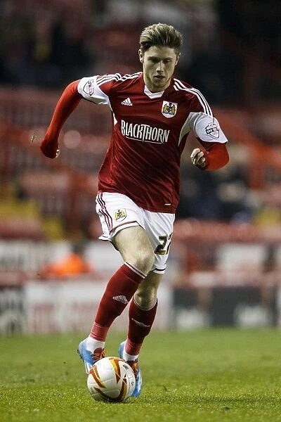 Bristol City Forward Wes Burns in Action during Bristol City vs Port Vale, Sky Bet League One (March 2014)