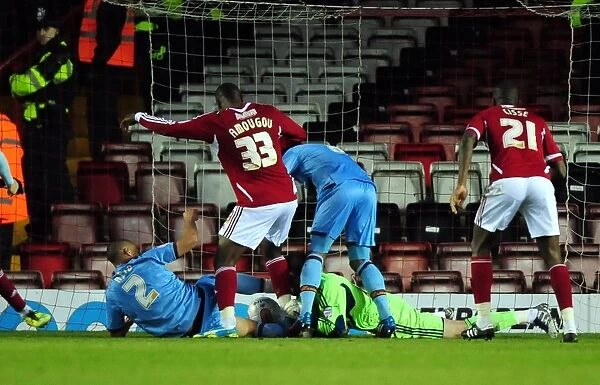 Bristol City Goalkeeper Dean Gerken Saves Last-Minute Shot vs. West Ham