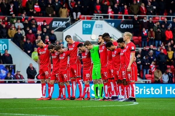 Bristol City Honors Minutes Silence During Championship Match Against Ipswich Town (December 2016)