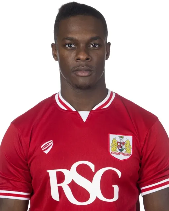 Framed Print : Bristol City: Kieran Agard Focused at Training, August 2015