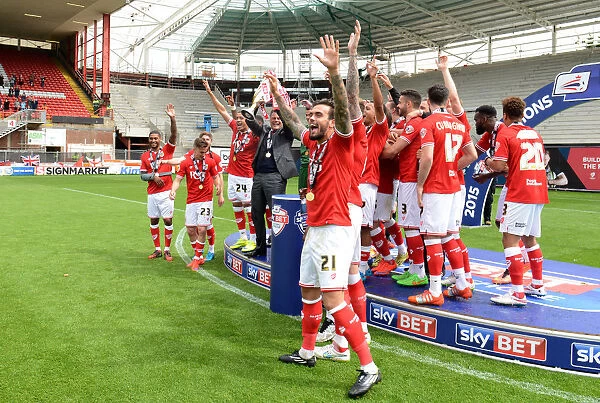 Bristol City: League One Champions - Celebrating Victory at Ashton Gate