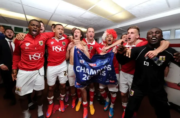 Framed Print : Bristol City: League One Champions - Unforgettable Changing Room Celebrations (Sky Bet Football League) Framed Print : Bristol City: League One Champions - Unforgettable Changing Room Celebrations (Sky Bet Football League)
