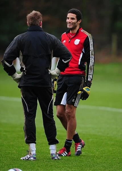 Bristol City: A Light-Hearted Moment at Training - David James Shares a Joke with Team Mates