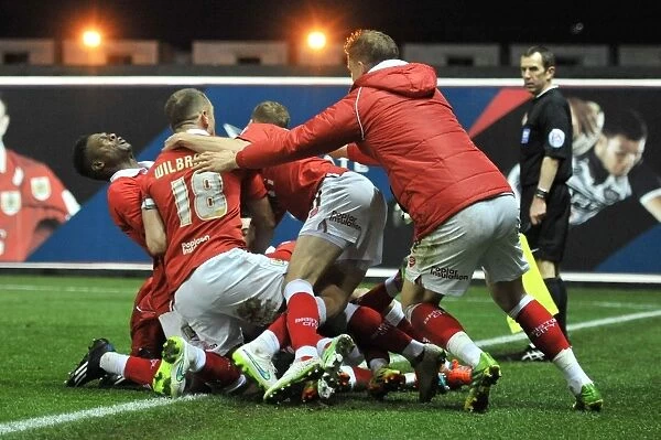 Bristol City: Luke Ayling's Euphoric Goal Celebration vs. Crawley Town (13 December 2014)
