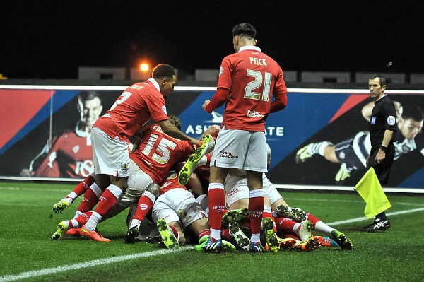 Bristol City: Luke Ayling's Goal Celebration vs. Crawley Town (13 December 2014)