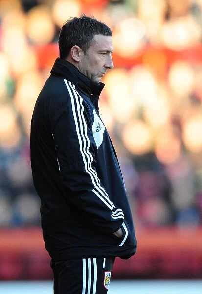 Bristol City Manager, Derek McInnes looks a dejected figure - Photo mandatory by-line