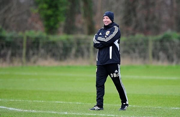 Bristol City Manager Derek McInnes at Training, January 2012