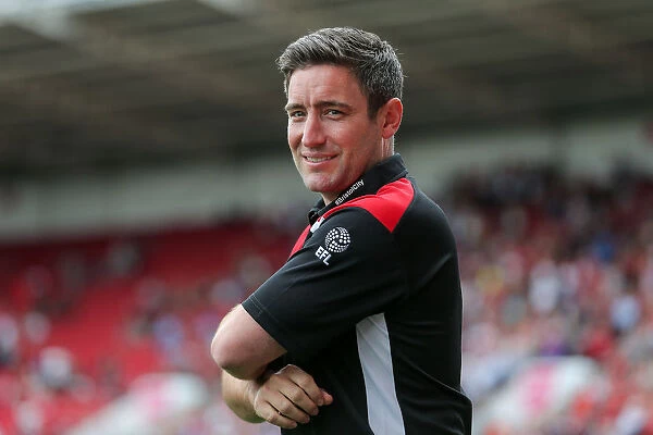 Bristol City Manager Lee Johnson Watches Pre-Season Friendly Against Portsmouth, 2016