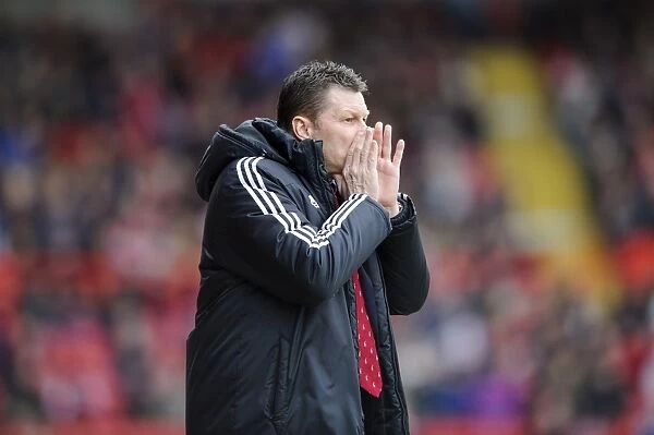 Bristol City Manager Steve Cotterill in Passionate Moment during Bristol City vs Gillingham Match, Sky Bet League One, 2014