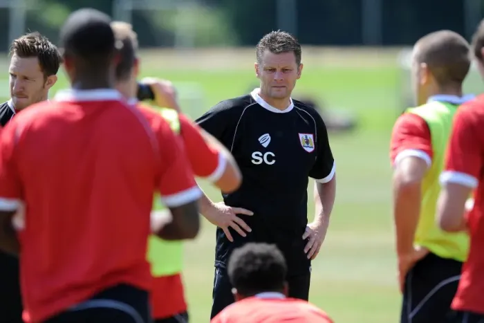 Framed Print : Bristol City Manager Steve Cotterill at Pre-Season Training (2014) Framed Print : Bristol City Manager Steve Cotterill at Pre-Season Training (2014)