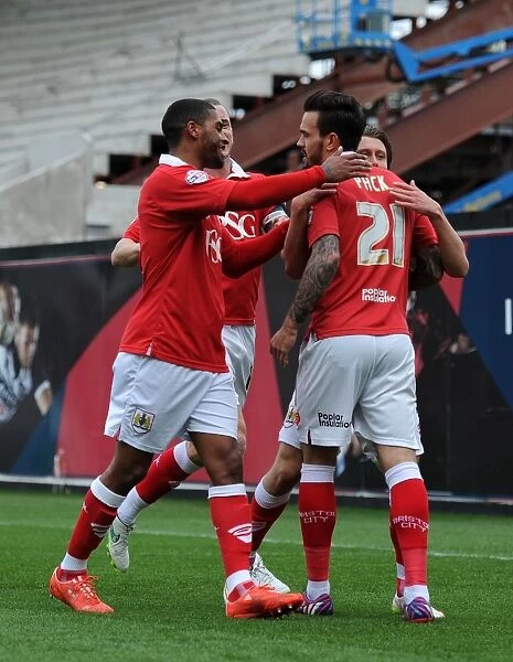 Bristol City: Marlon Pack Scores the Goal that Secured Promotion against Barnsley, Sky Bet League One, 2015