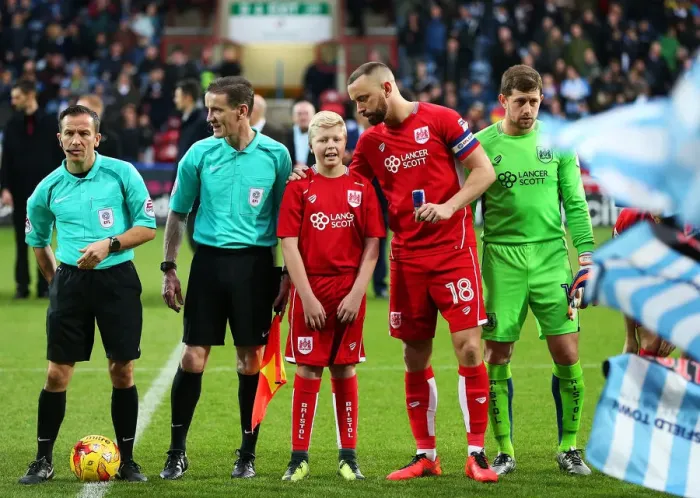 Framed Print : Bristol City and Their Mascot at Huddersfield Town's John Smiths Stadium during Sky Bet Championship Match, 10 / 12 / 2016 Framed Print : Bristol City and Their Mascot at Huddersfield Town's John Smiths Stadium during Sky Bet Championship Match, 10 / 12 / 2016