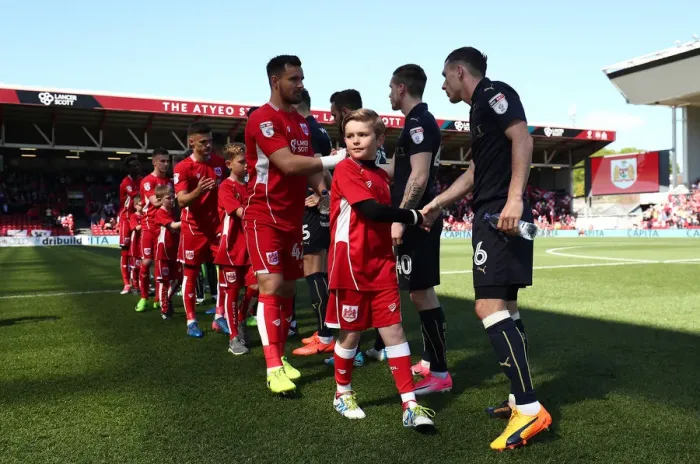 Framed Print : Bristol City Mascots Leading the Way: Sky Bet Championship Showdown vs Barnsley at Ashton Gate Framed Print : Bristol City Mascots Leading the Way: Sky Bet Championship Showdown vs Barnsley at Ashton Gate