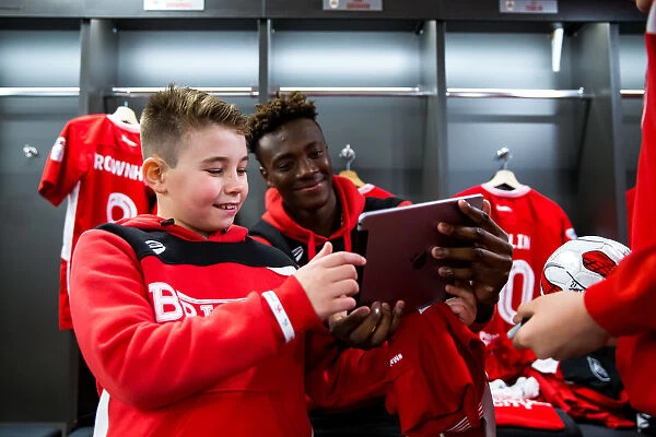 Bristol City: Mascots and Players Unite in the Dressing Room - Sky Bet Championship Match