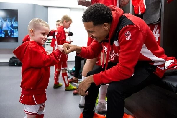 Bristol City: Mascots and Players Unite in the Dressing Room - Sky Bet EFL Championship Match