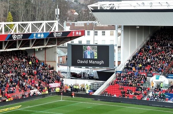 Bristol City Mourns the Loss of David Managh During Bristol City v Cardiff City Match, 14 / 01 / 2017