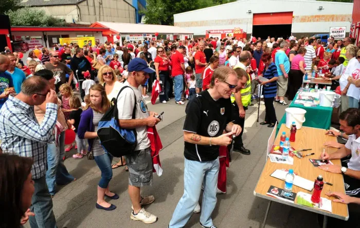 Framed Print : Bristol City Open Day 2010-11: A Glimpse into the First Team's Season