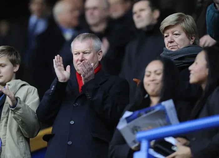 Framed Print : Bristol City Owner Steve Lansdown and Wife Maggie at FA Cup Match against Blackburn Rovers (January 2013)